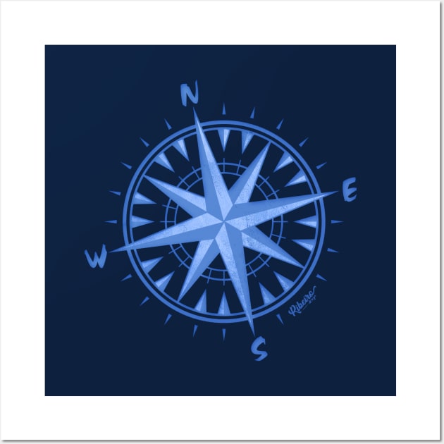 Compass Rose Wall Art by Victor Ribeiro